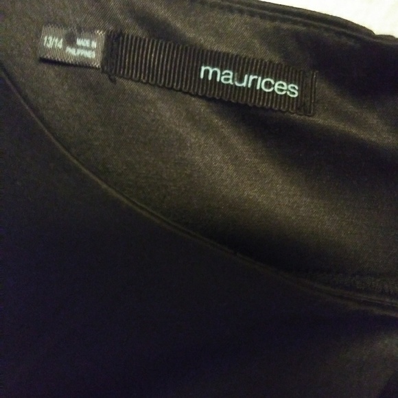 Black Dress with Black Flowers - Picture 3 of 8